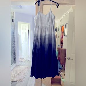 Madewell Blue Ombré Maxi Dress